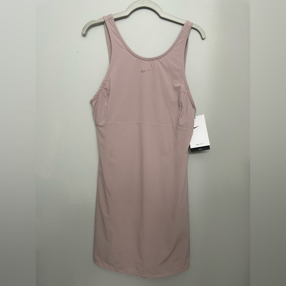 Nike Dri-FIT Bliss Women's Training Dress, Diffused Taupe/Clear, XS - Picture 6 of 10